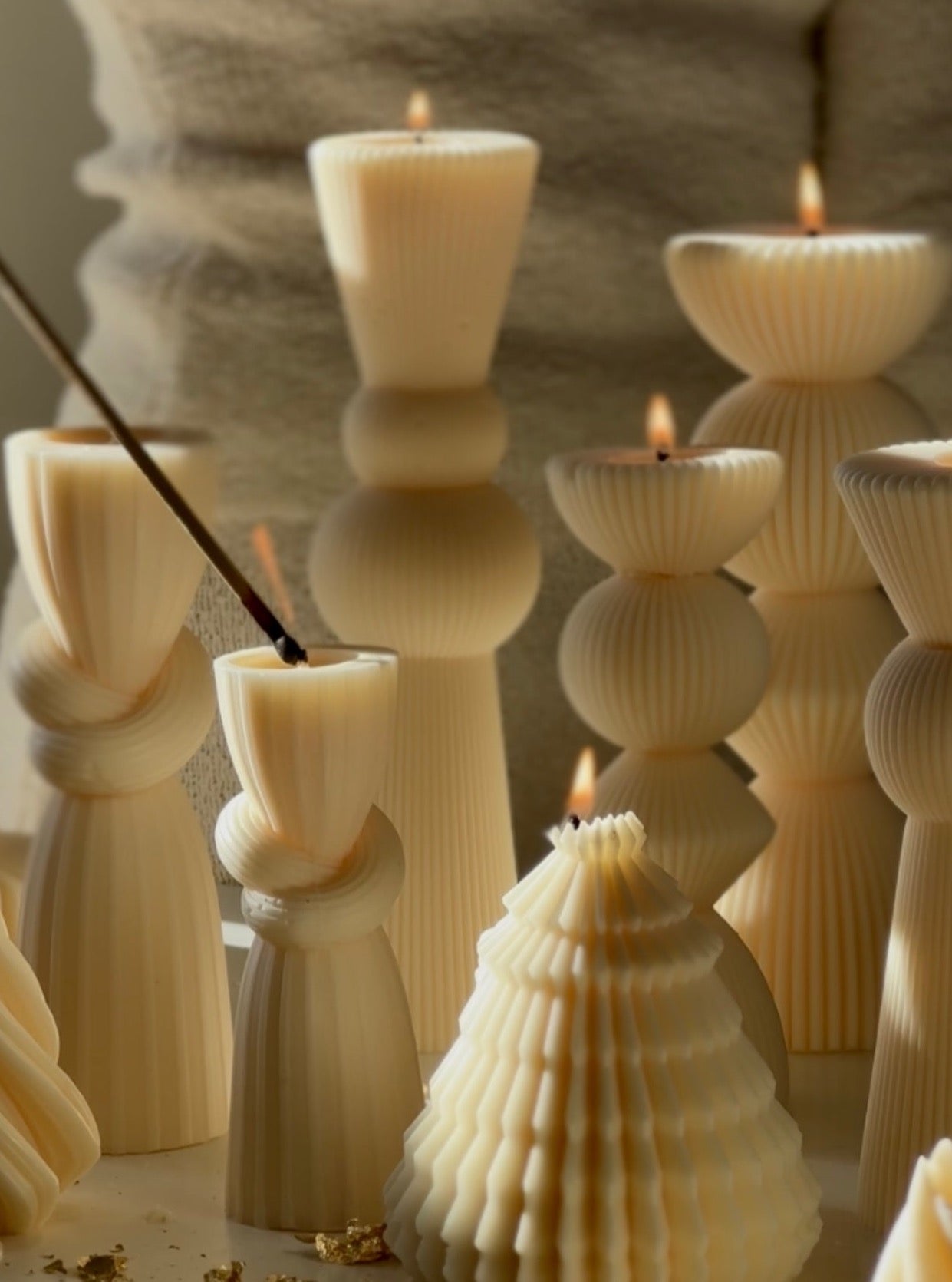 Tall Knot Eco Candle
