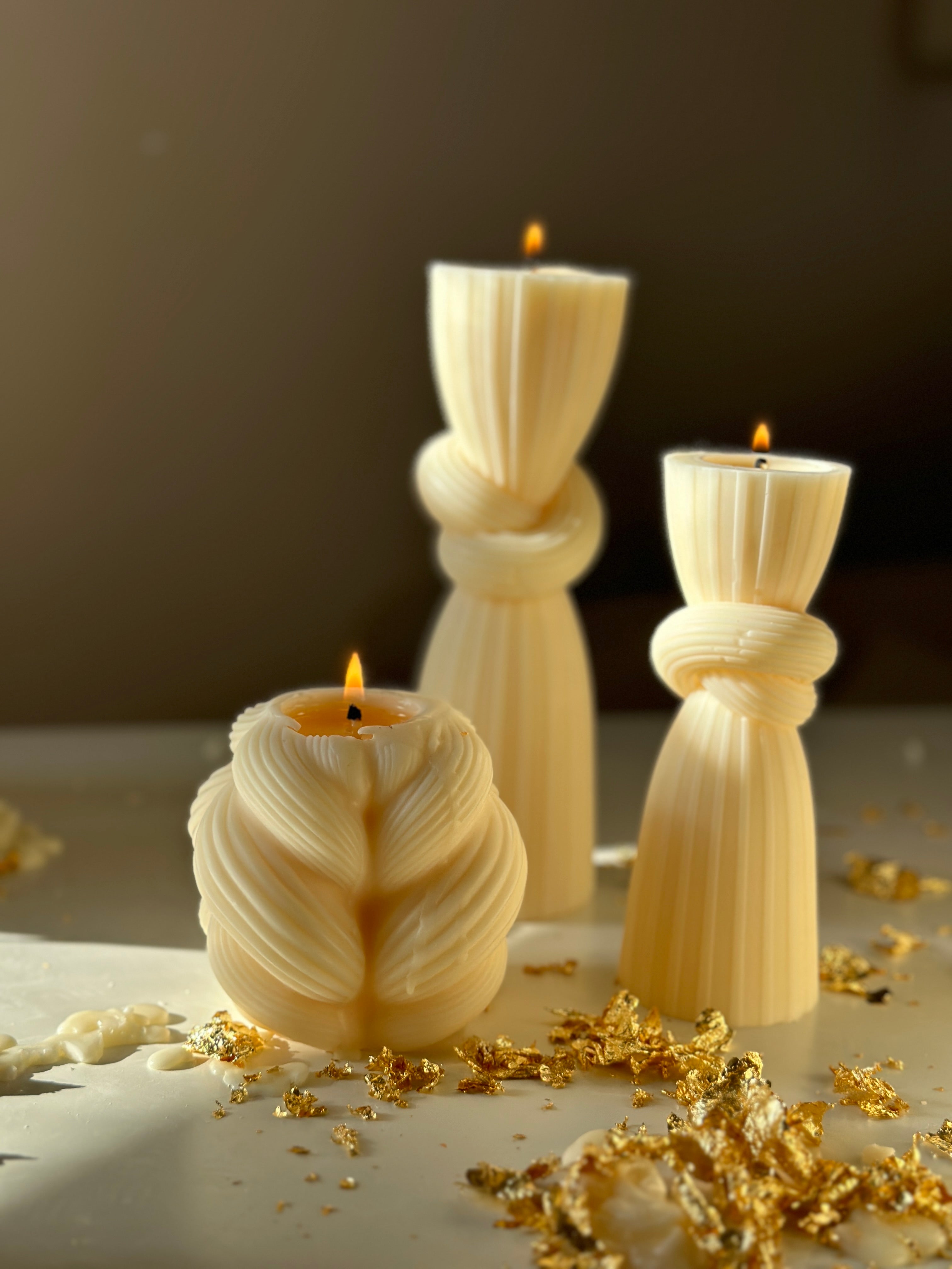 Tall Knot Eco Candle