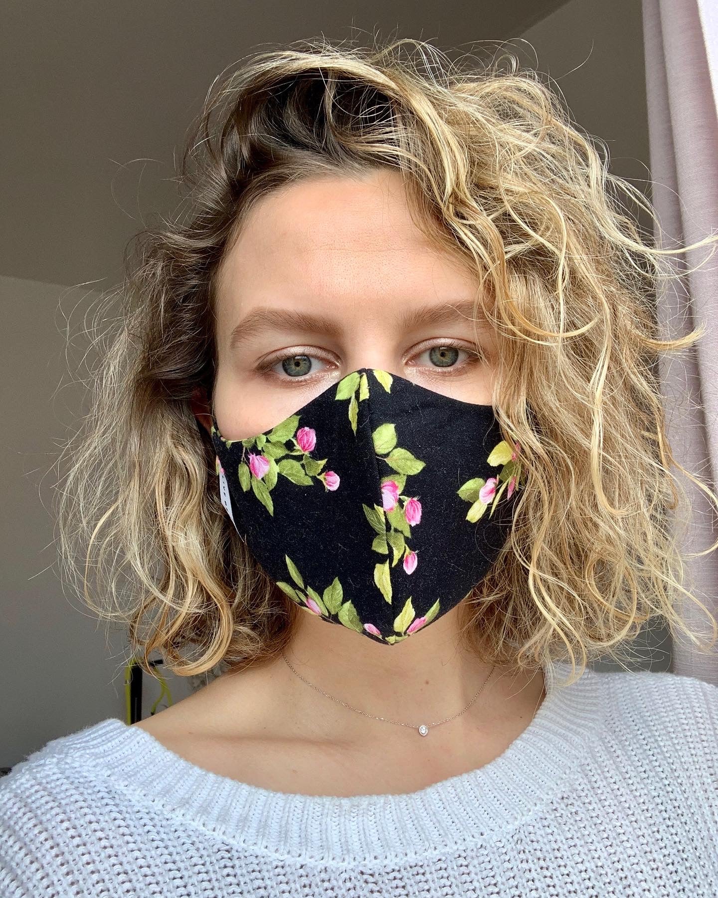 Cherry Buds Cotton Mask