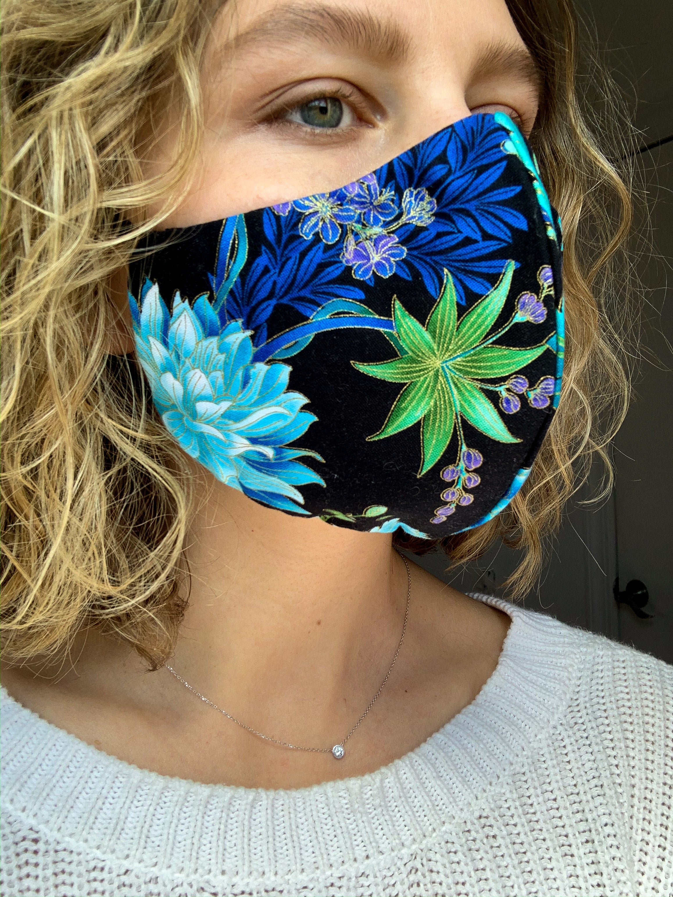 Wonders Blue Cotton Mask