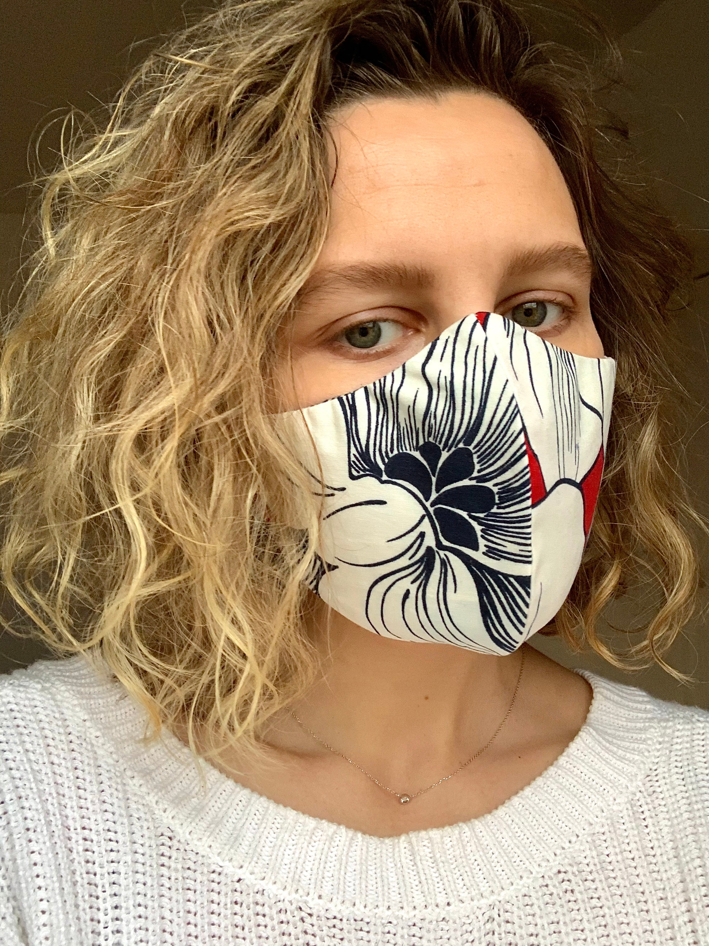 Majestic Bloom Cotton Mask