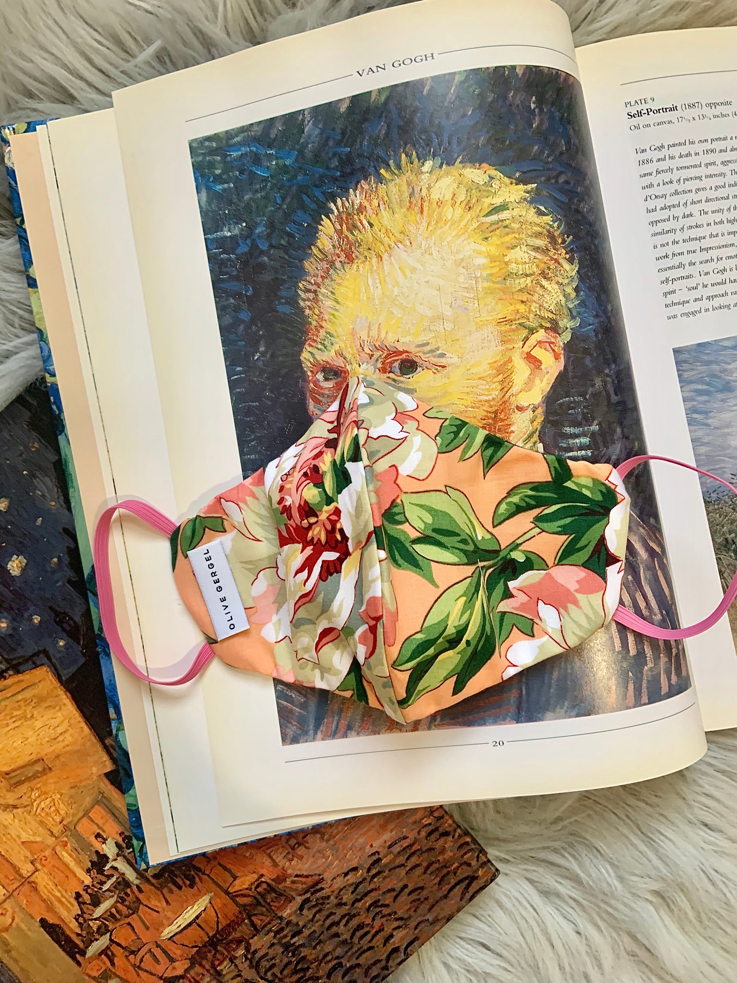 Sunrise Peony Cotton Mask