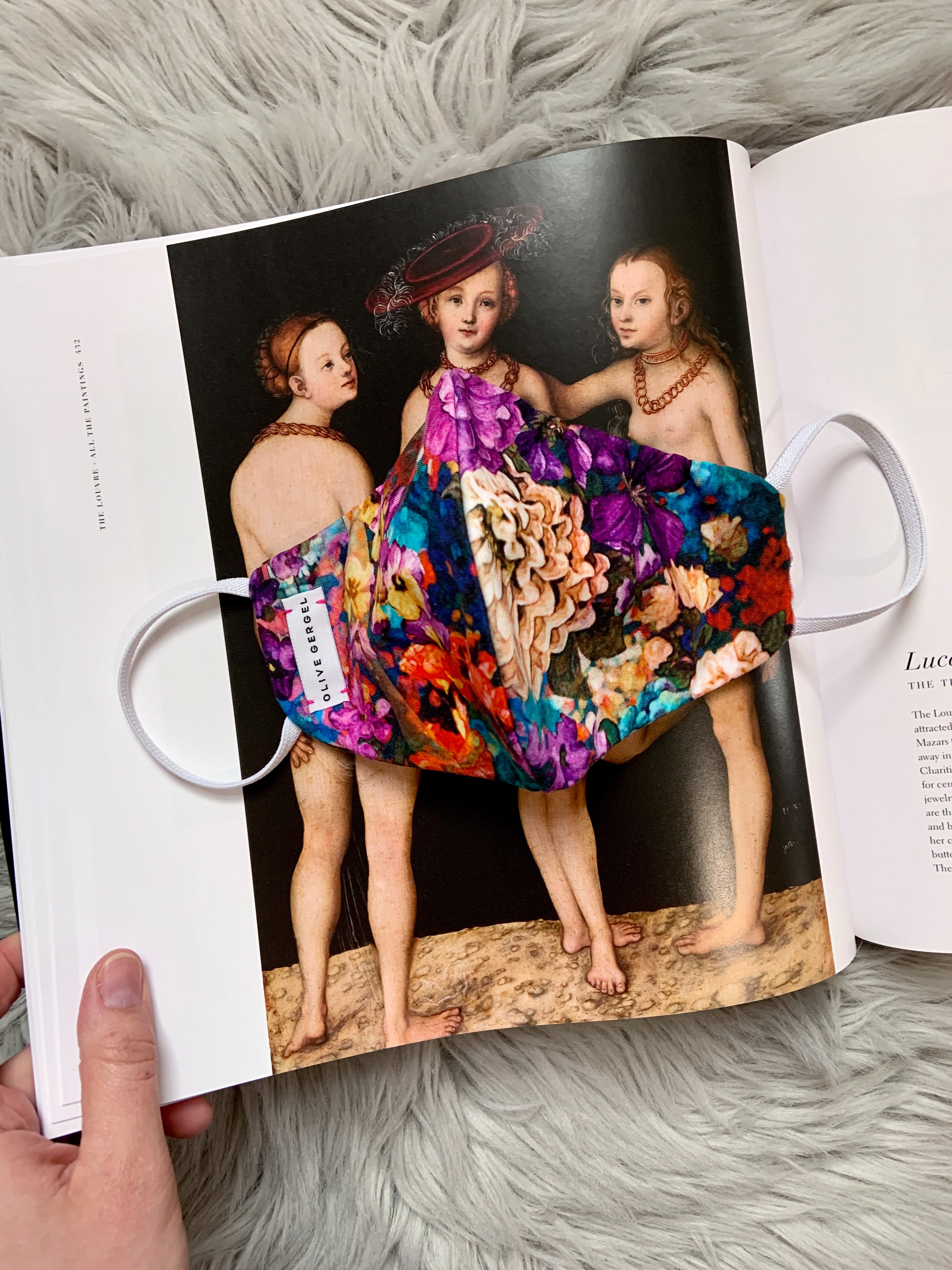 Urban Flowers Cotton Mask