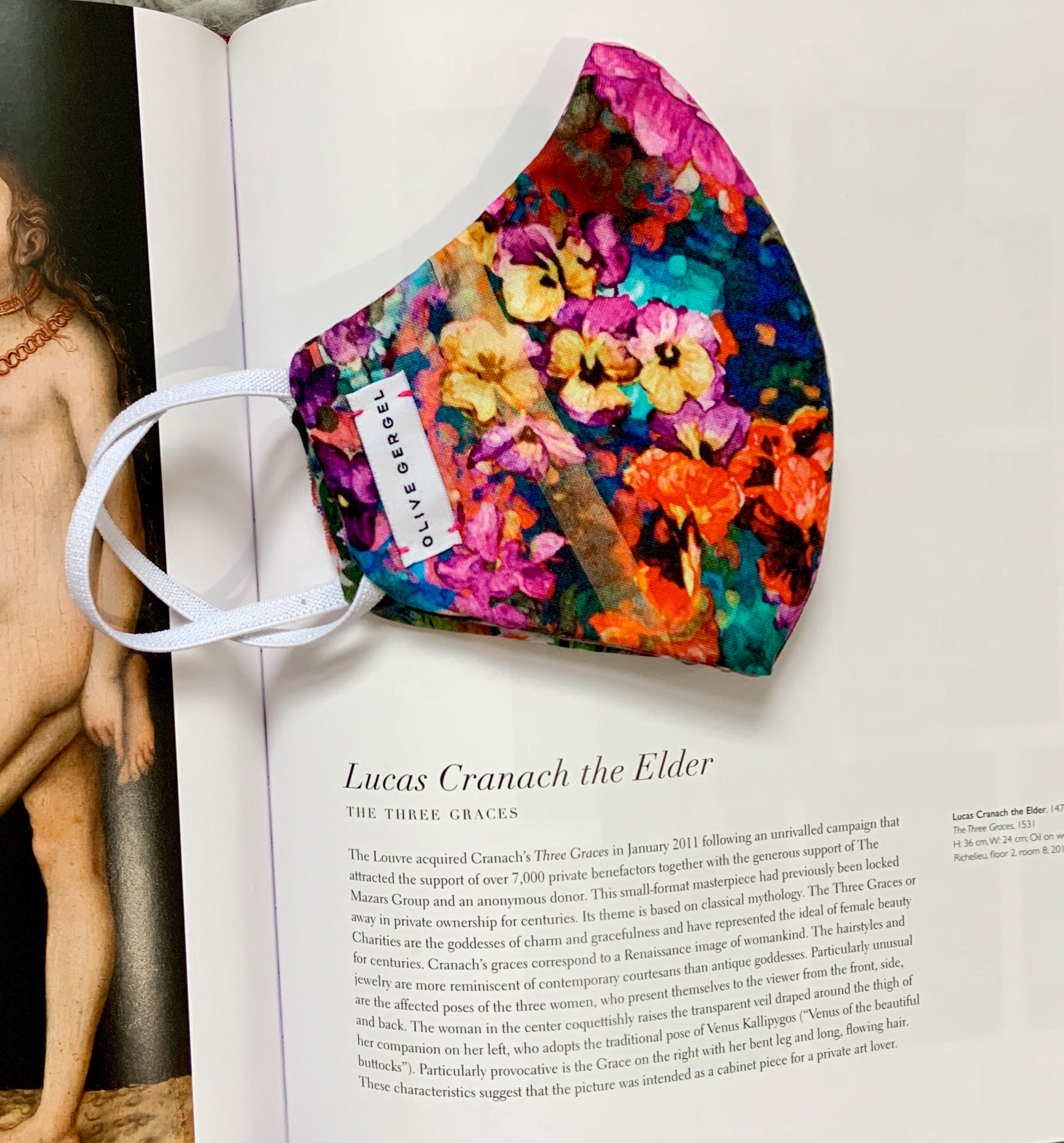 Urban Flowers Cotton Mask