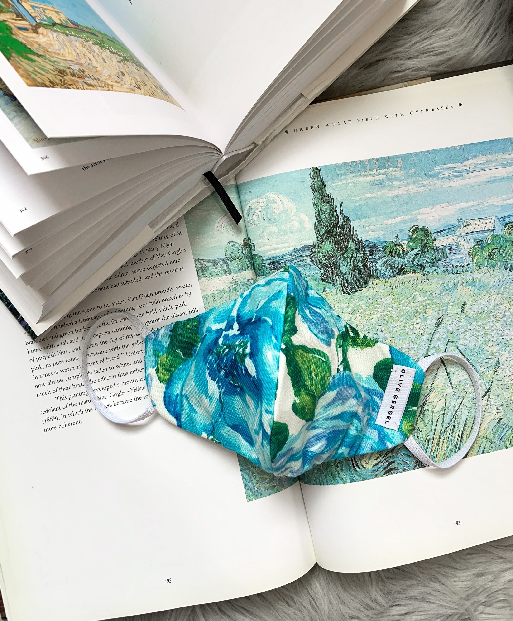 Symphony In Blue Cotton Mask