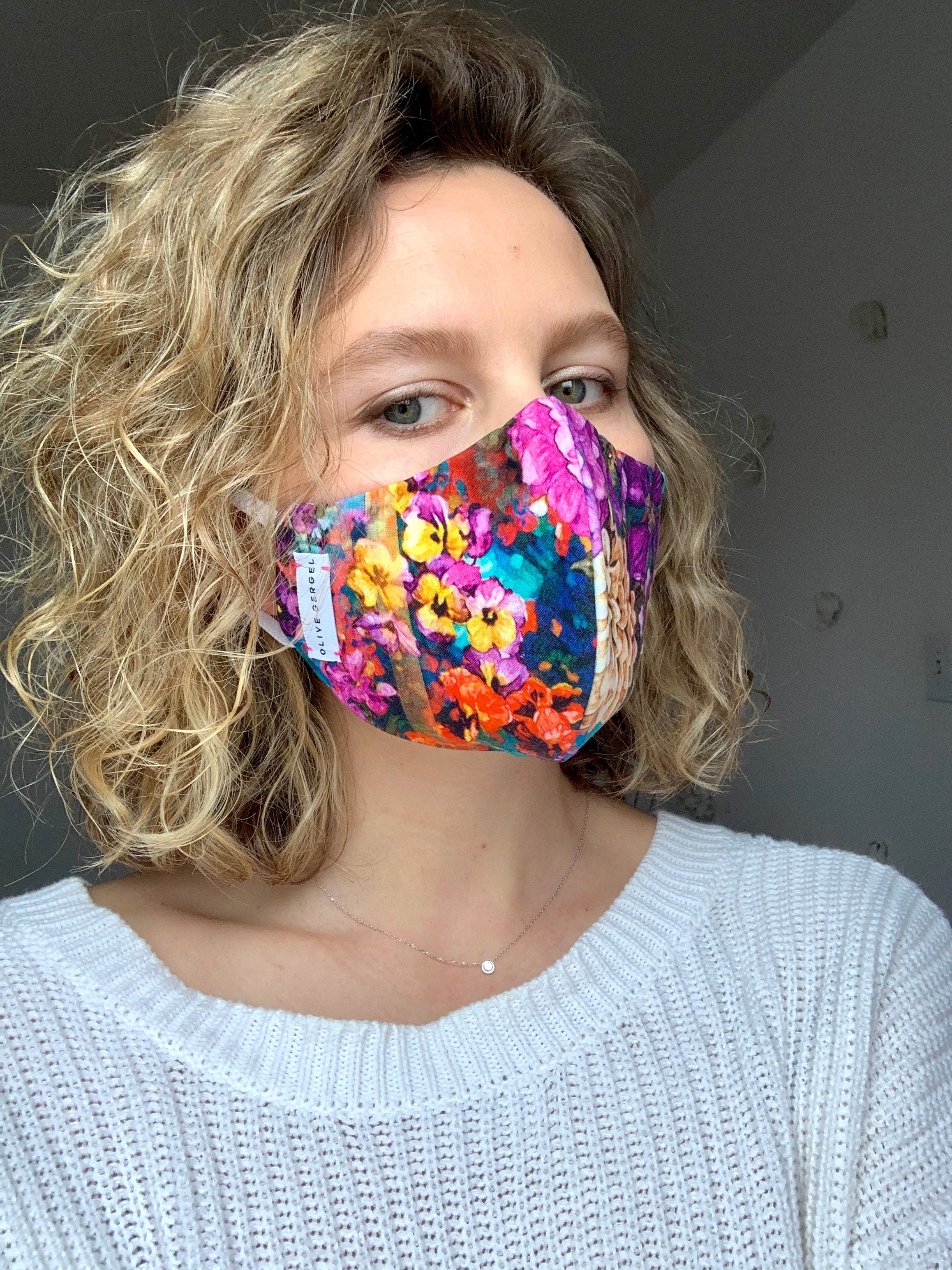 Urban Flowers Cotton Mask