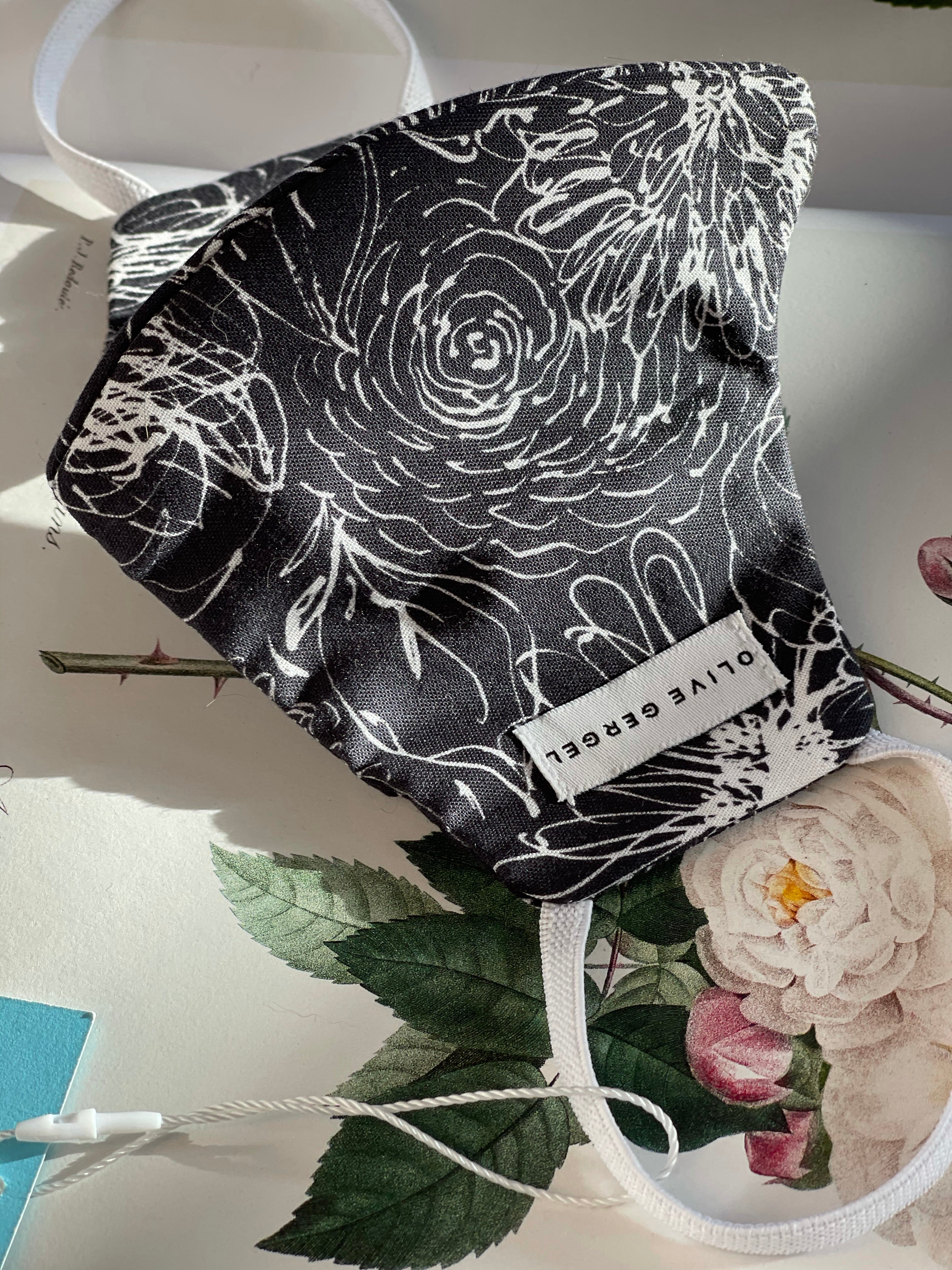 Floral Sketch Cotton Mask