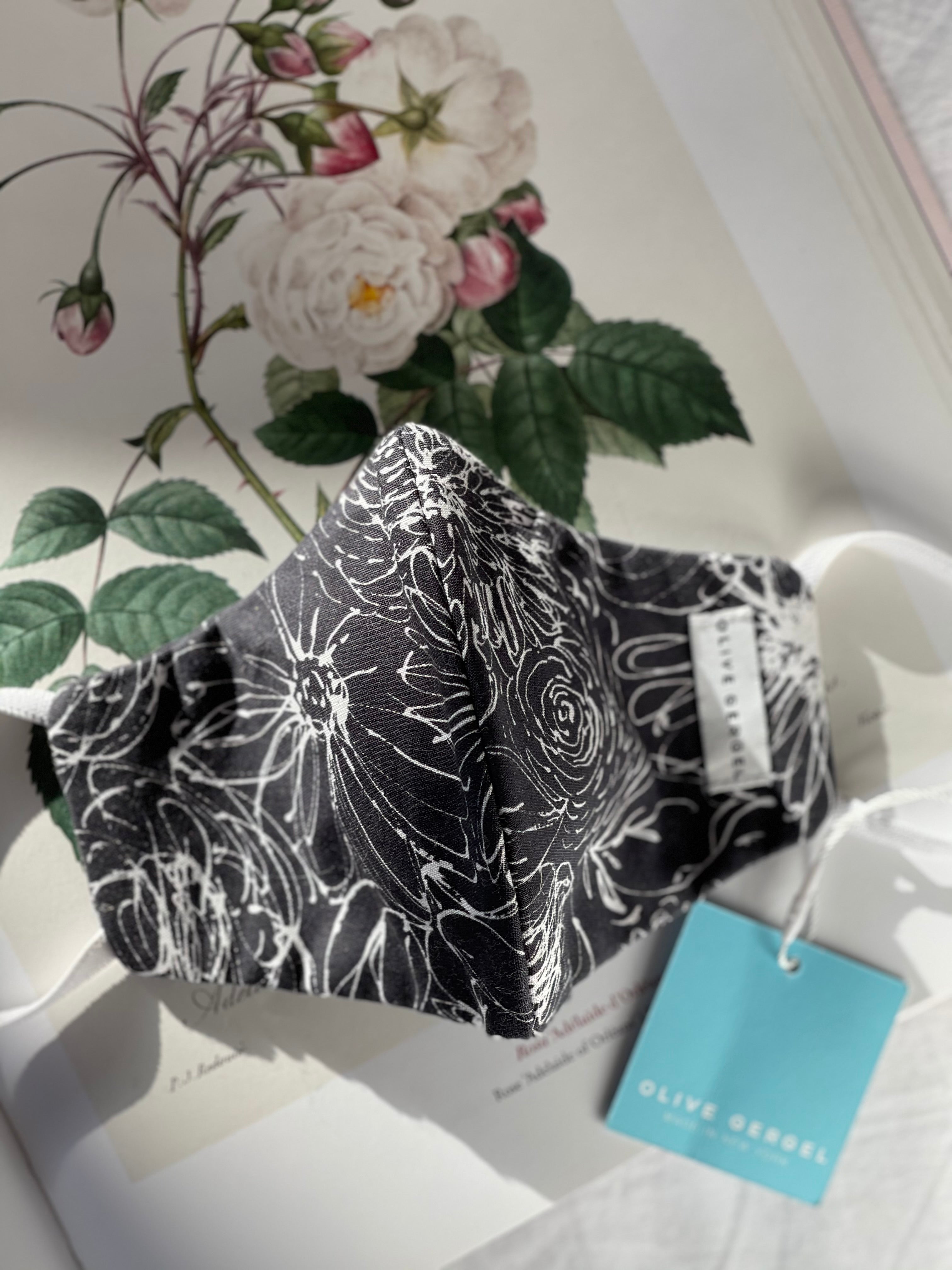 Floral Sketch Cotton Mask