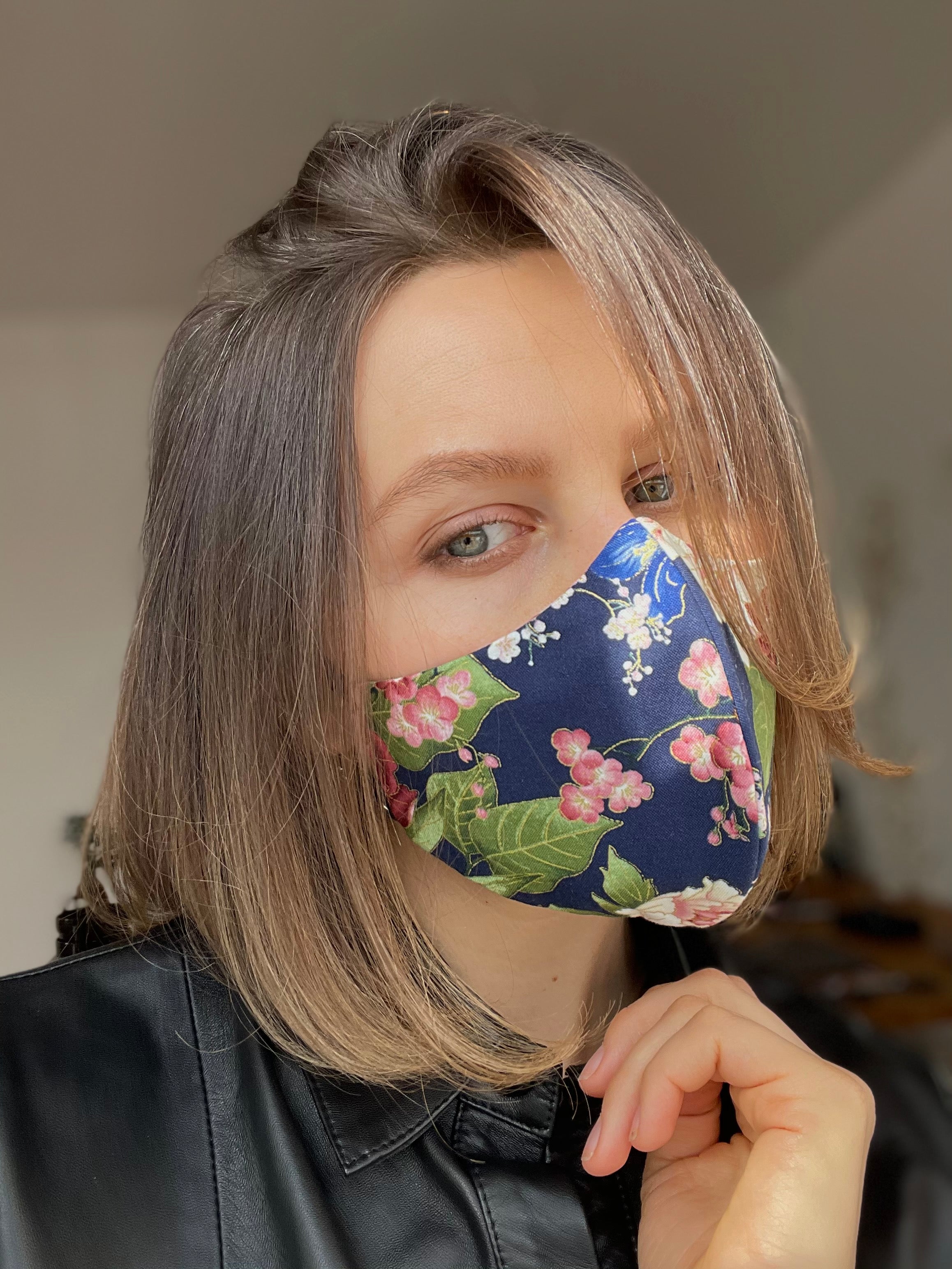 Blooming Haiku Cotton Mask