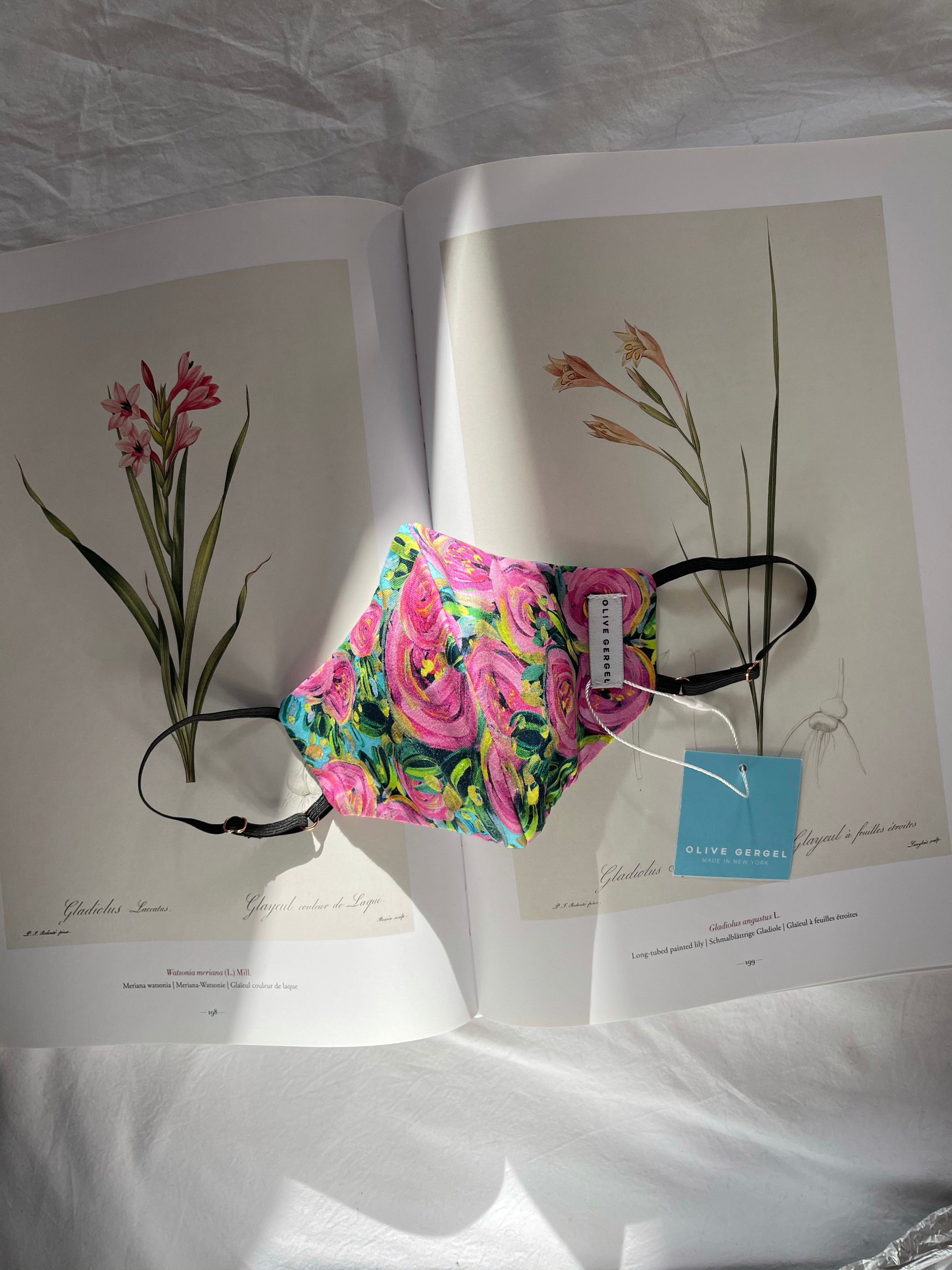 Enchanting Brush Strokes Cotton Mask