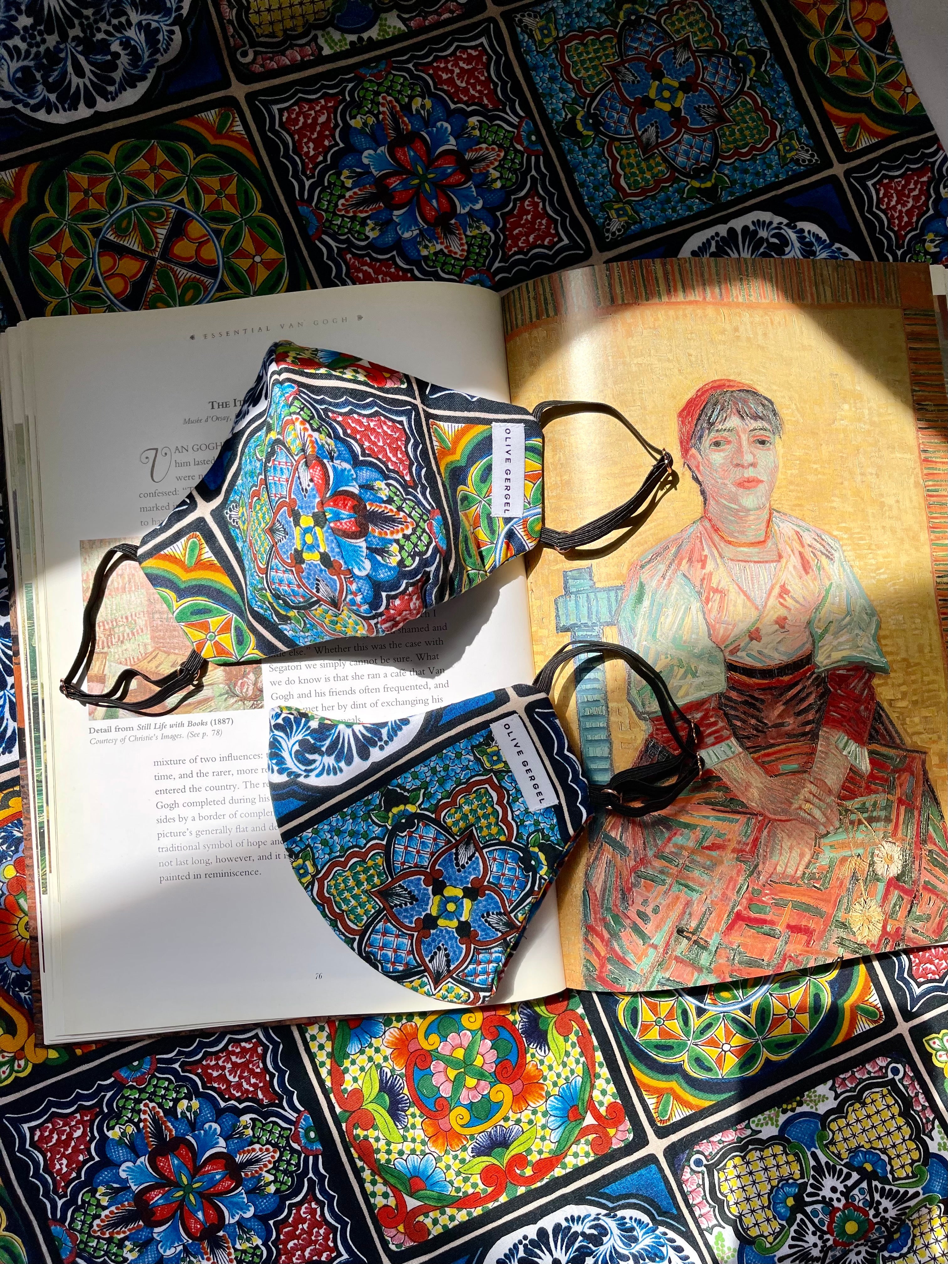 Aegean Mosaic Cotton Mask