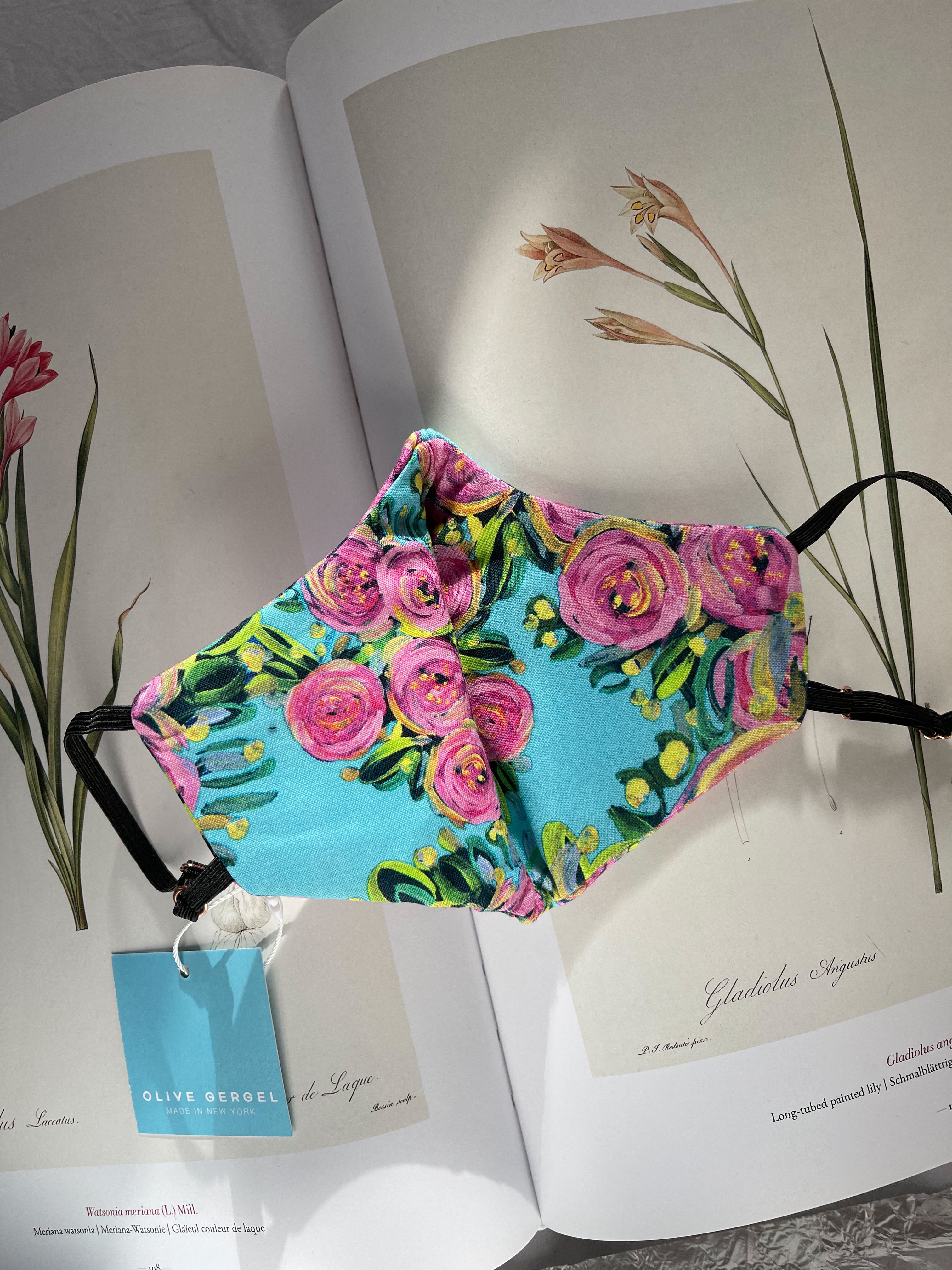 Enchanting Brush Strokes Cotton Mask