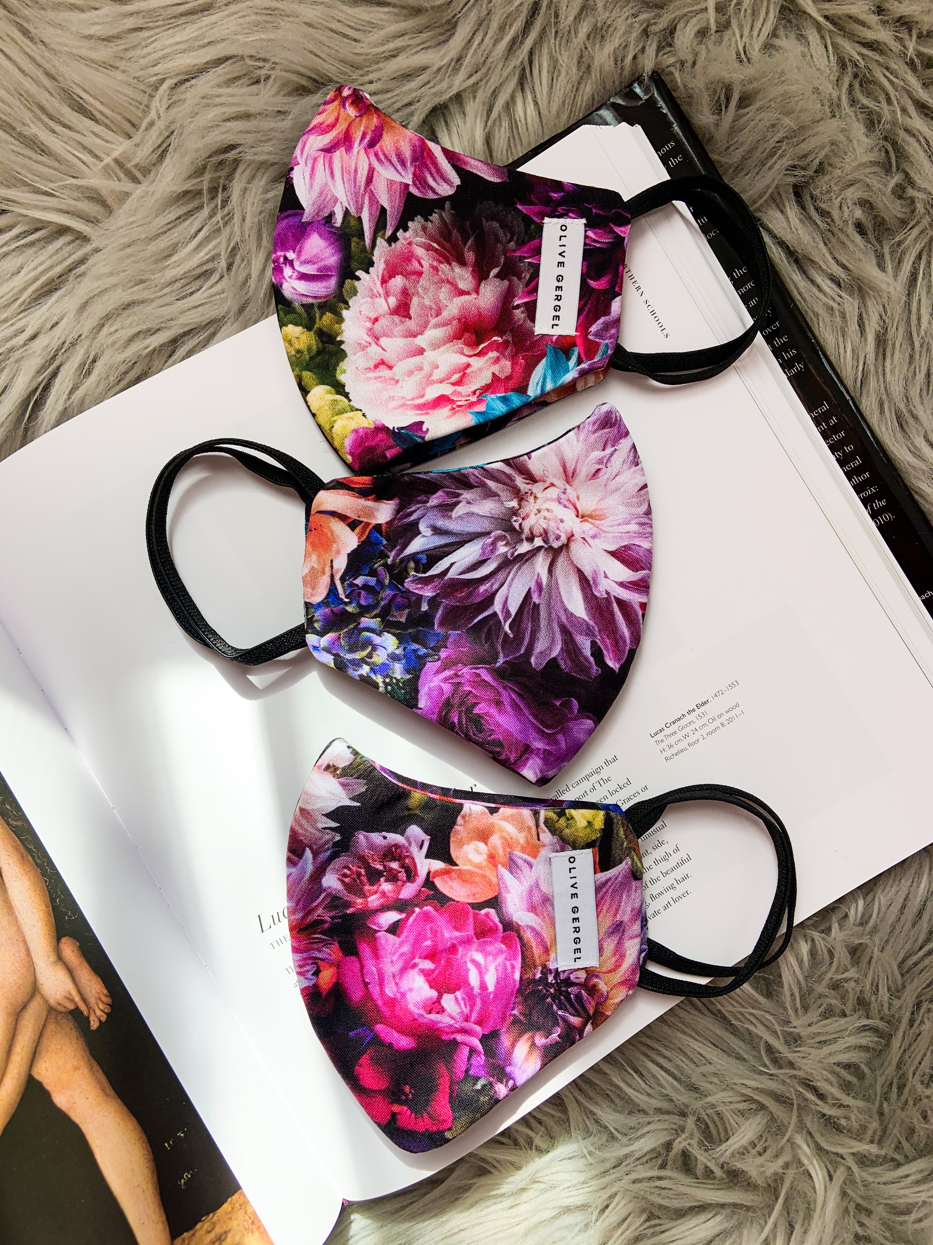 Urban Flowers Nouveau Cotton Mask
