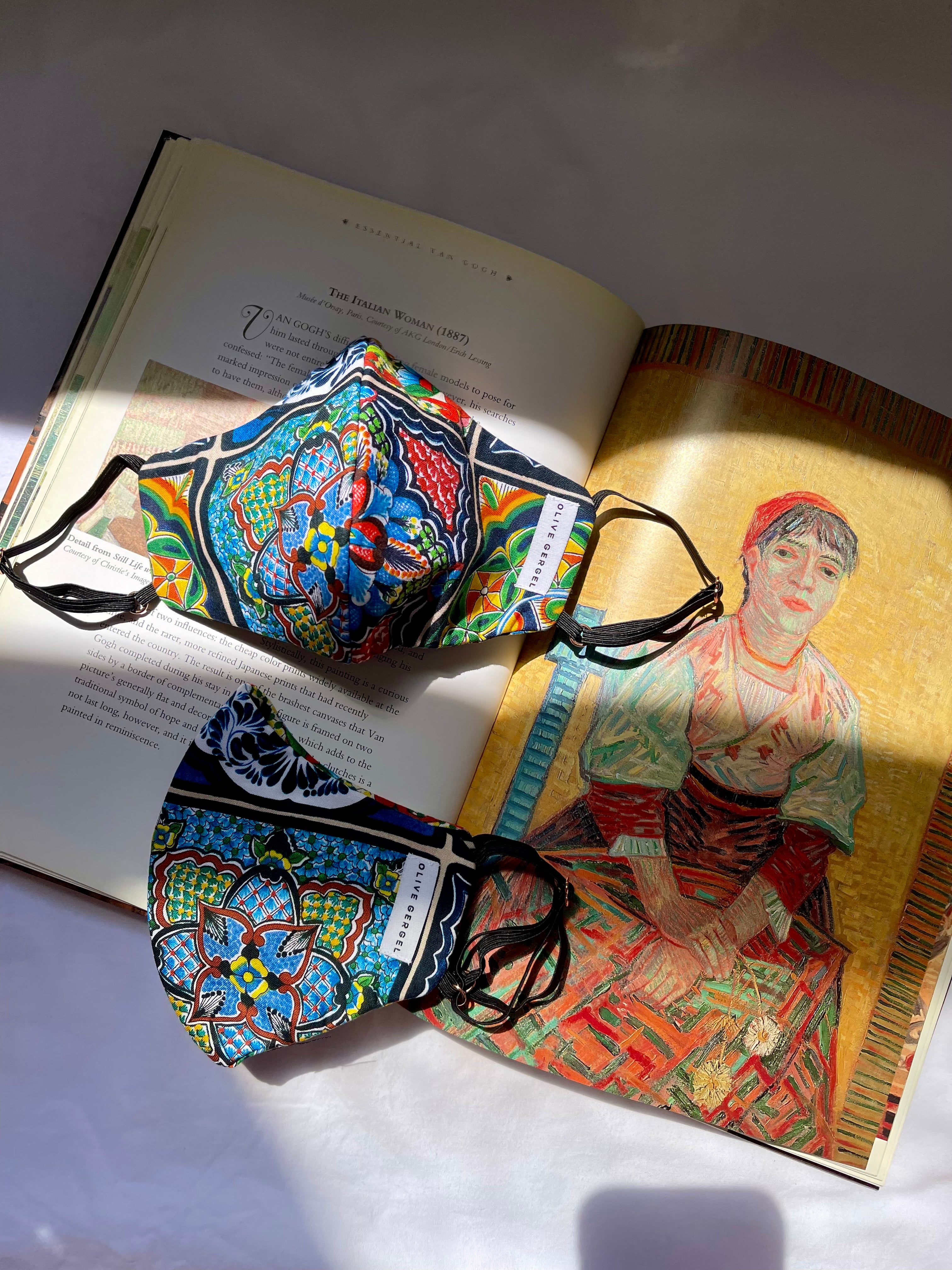 Aegean Mosaic Cotton Mask