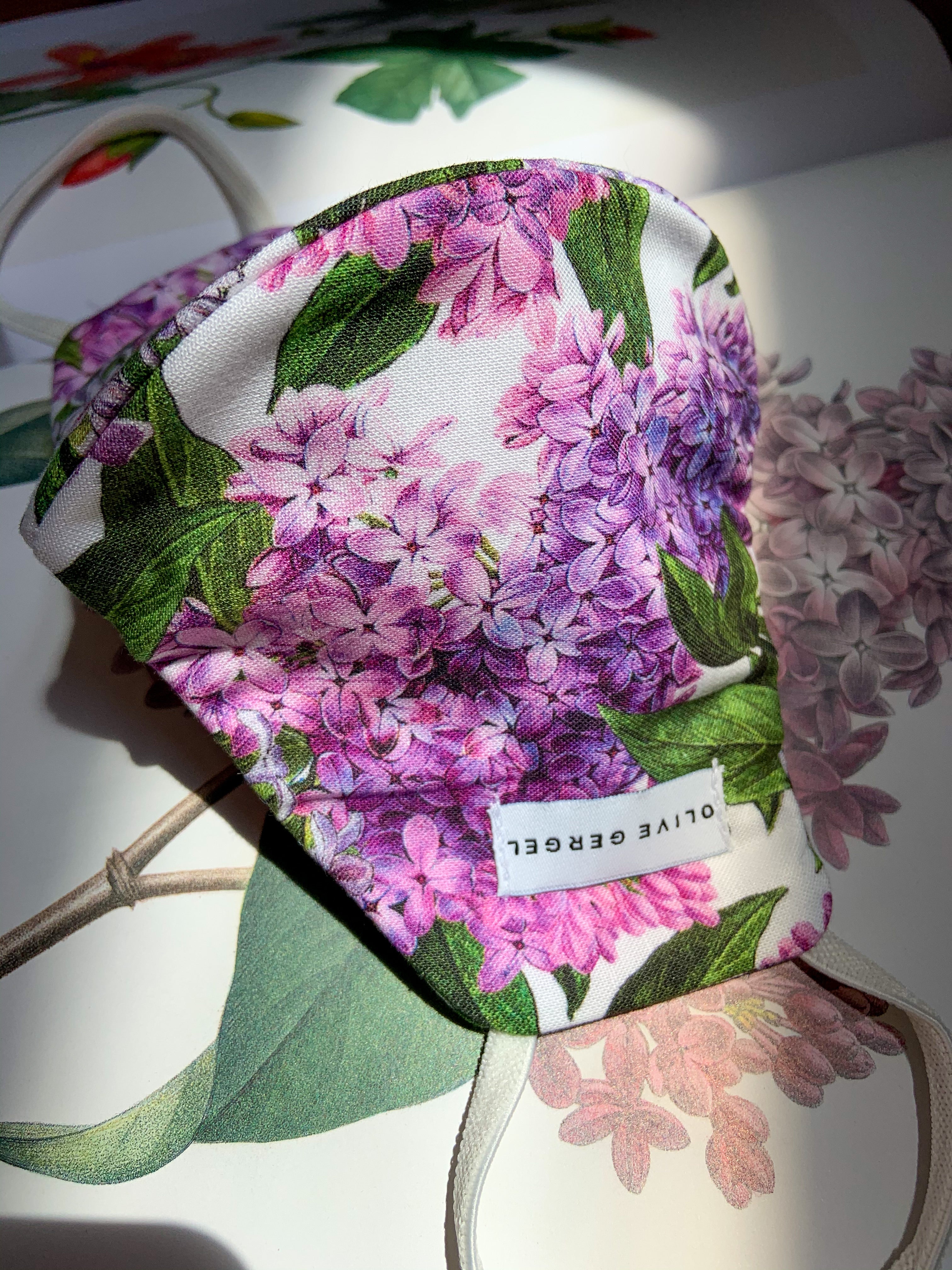 Luscious Lilacs Cotton Mask