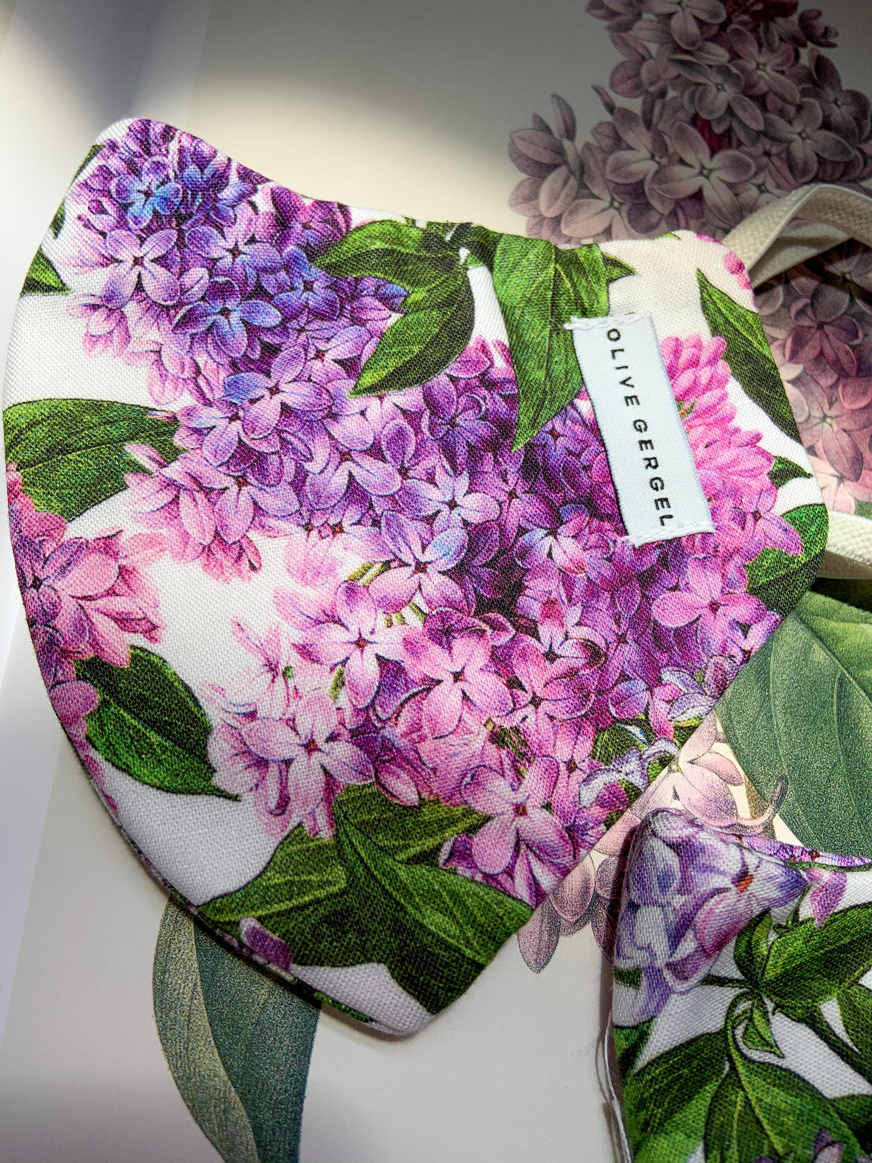 Luscious Lilacs Cotton Mask
