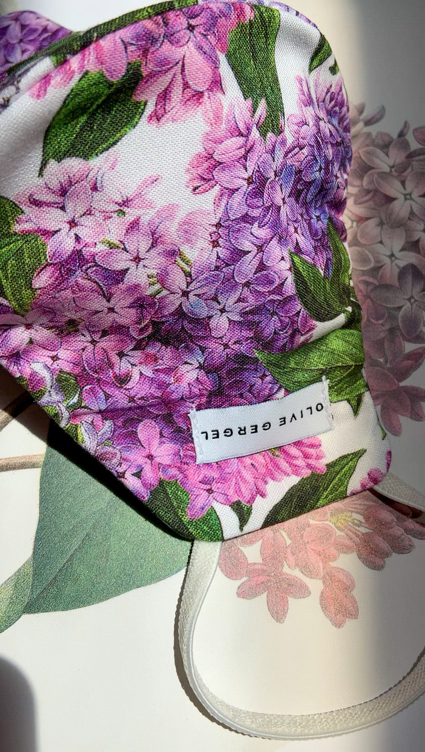 Luscious Lilacs Cotton Mask
