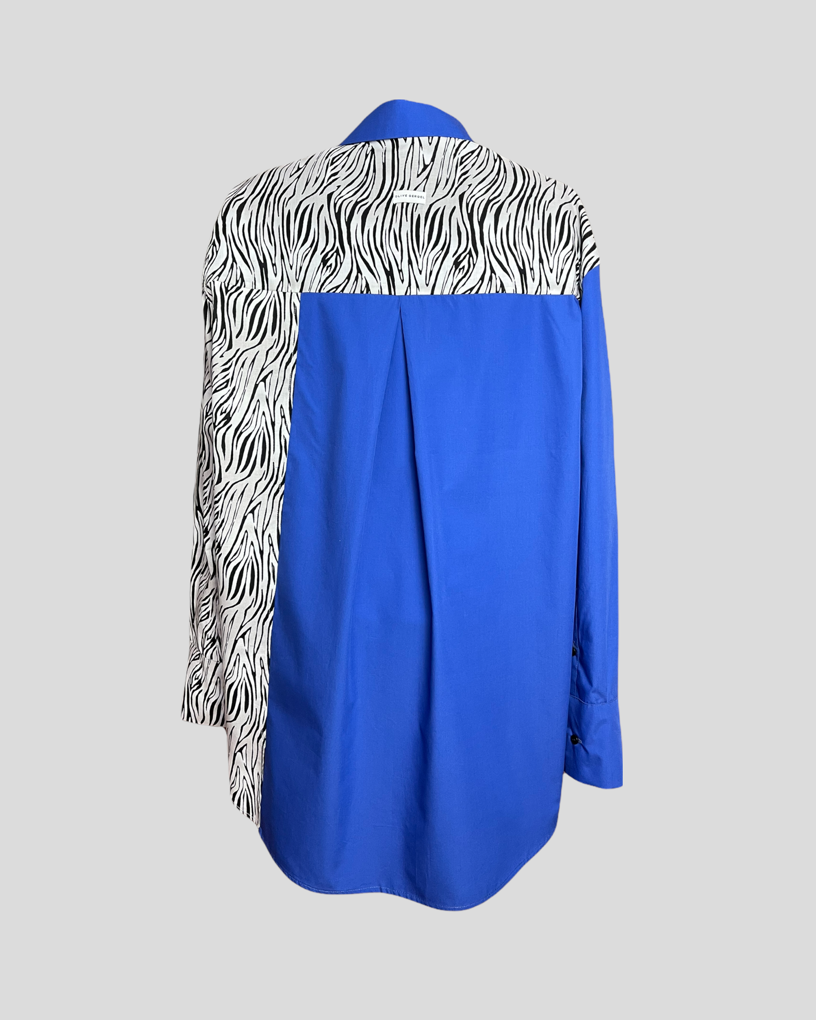 Zebra Cotton Oversized Shirt