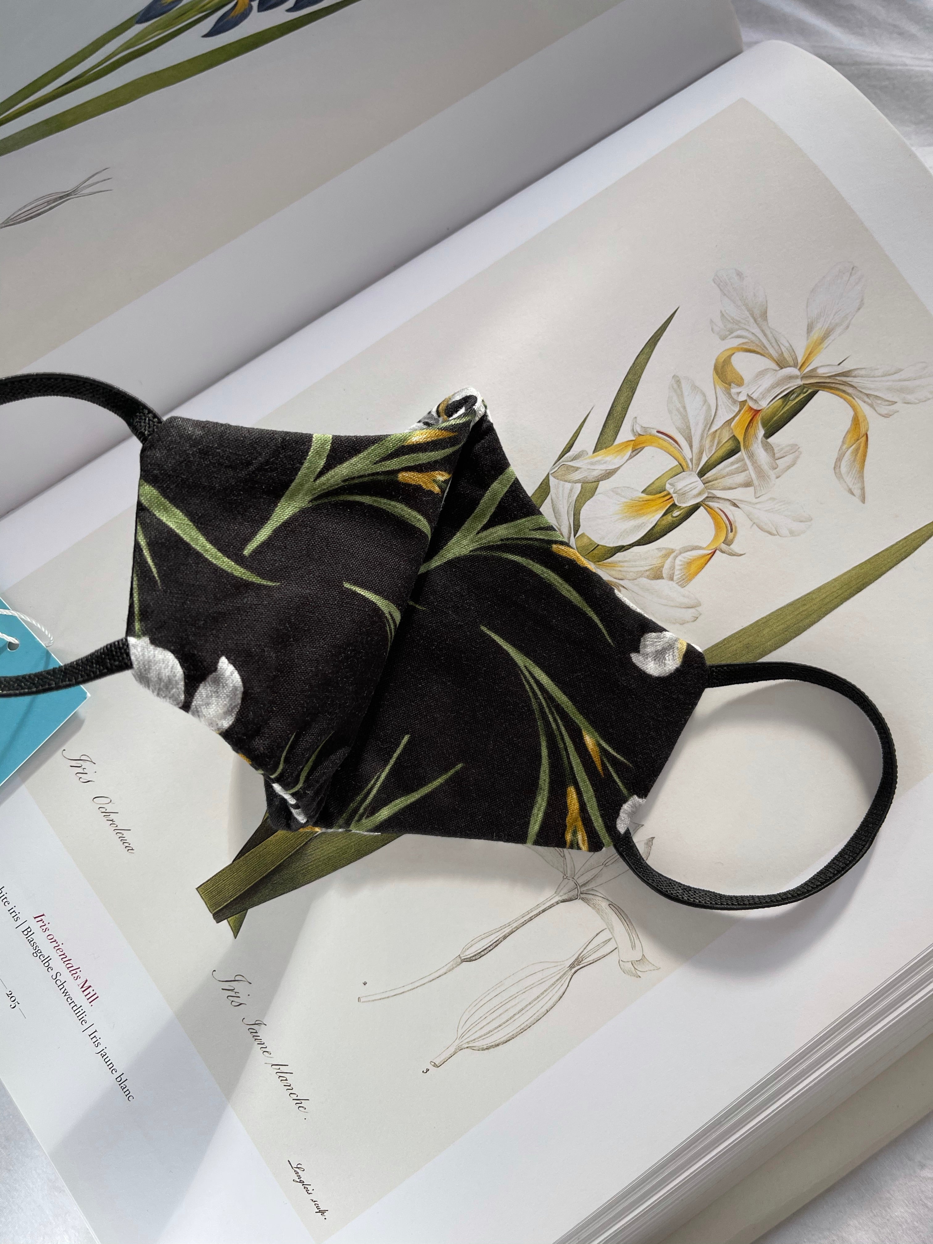 Midnight Iris Cotton Mask