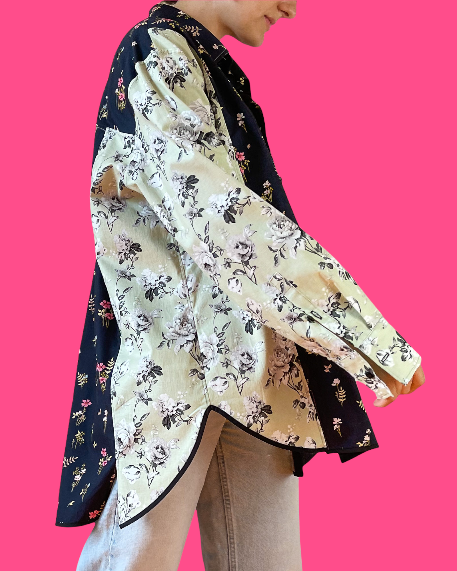 Floral Cotton Oversized Shirt