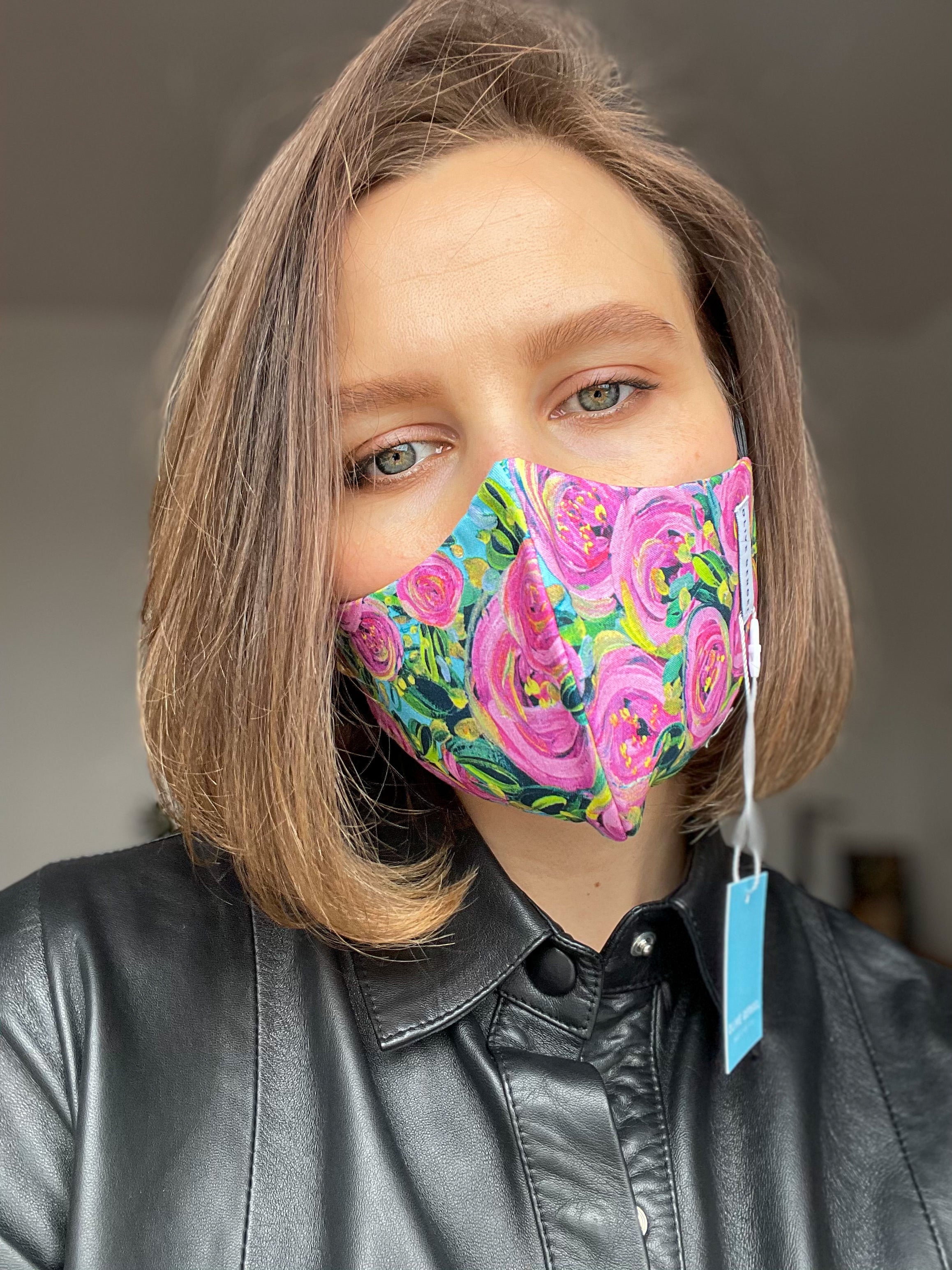 Enchanting Brush Strokes Cotton Mask