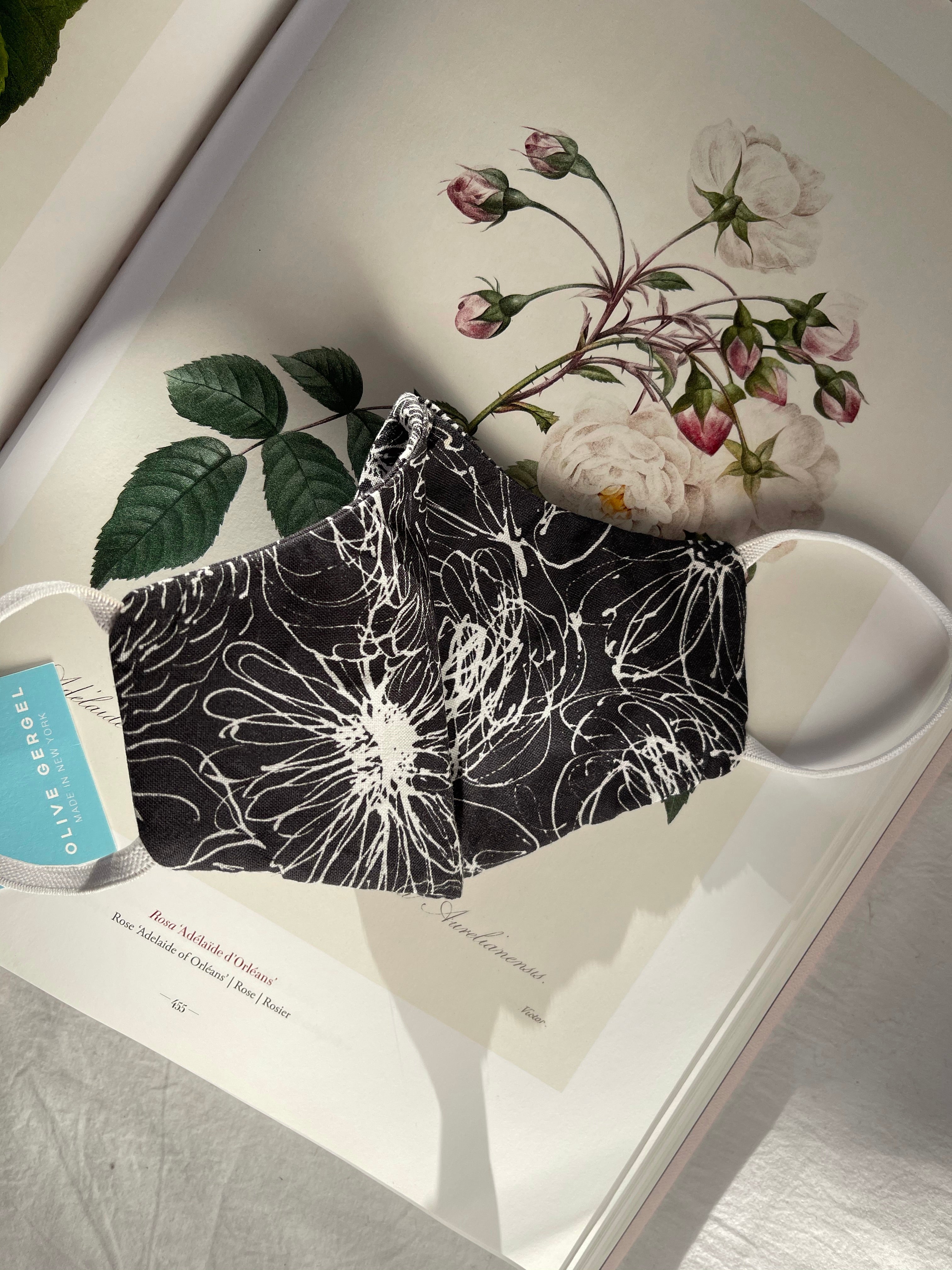 Floral Sketch Cotton Mask