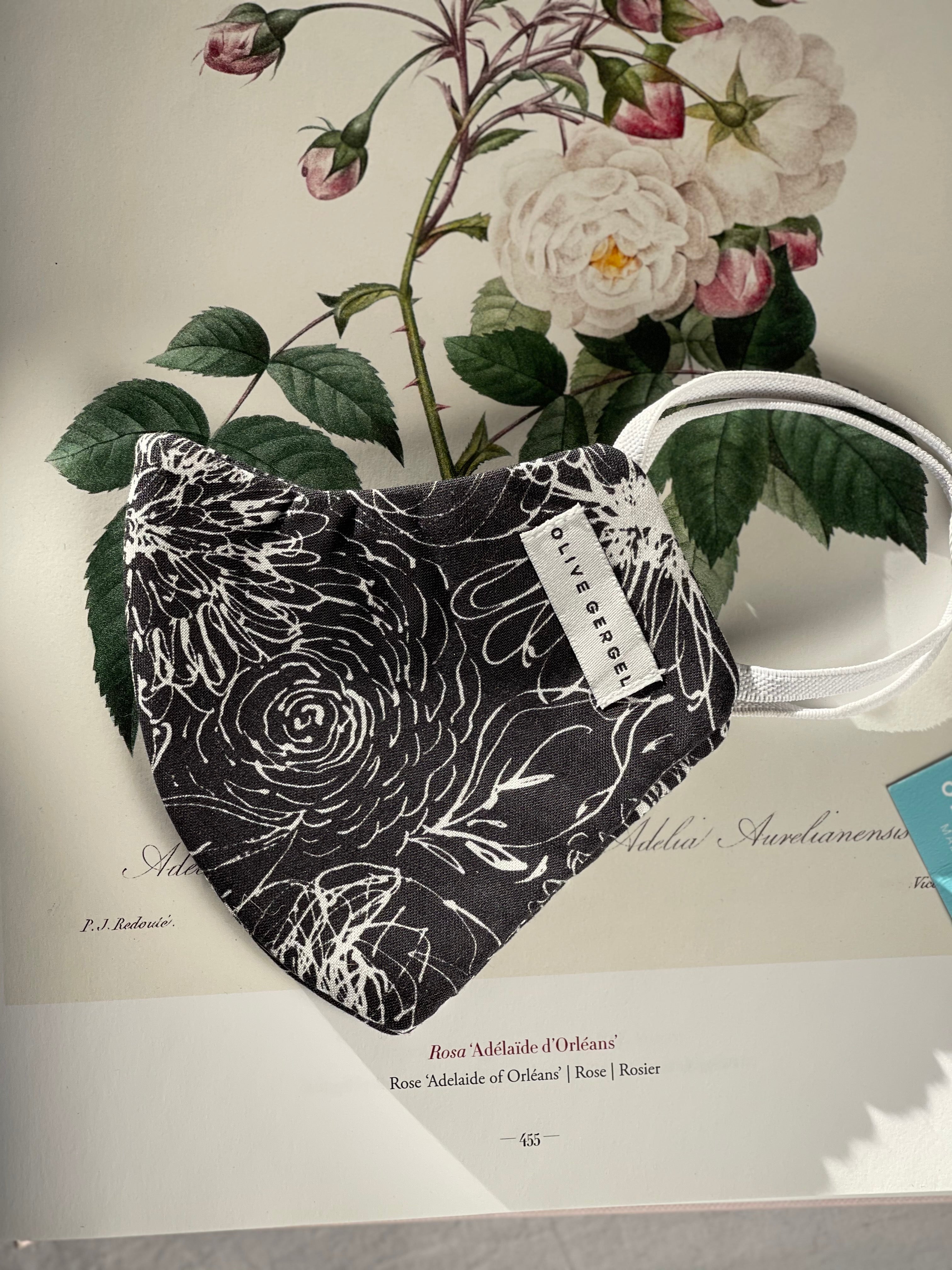 Floral Sketch Cotton Mask