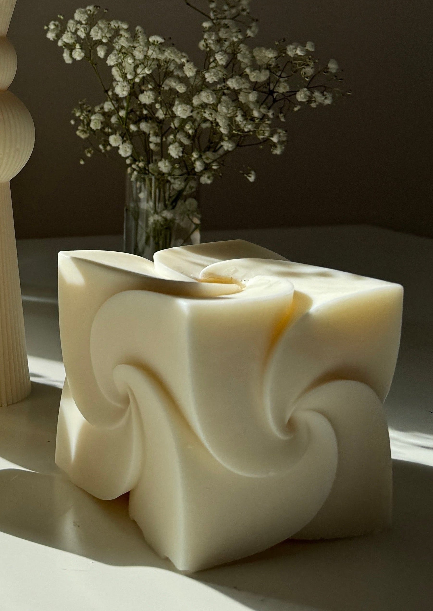 Floral Cube Eco Candle