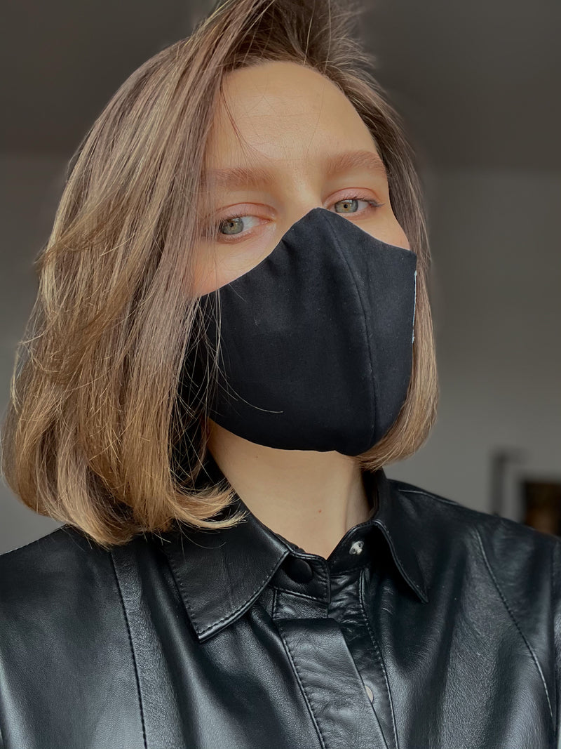 Total Black ◾️ Cotton Mask