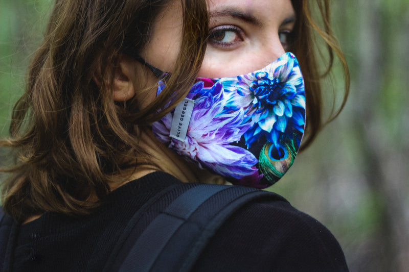 Urban Flowers Nouveau Cotton Mask