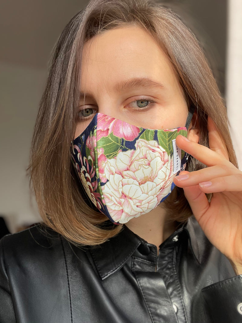Blooming Haiku Cotton Mask